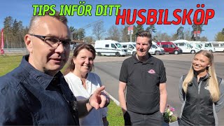 Tips när du ska köpa husbilhusvagn – Vi besöker Vincents i Ålem  varahusbilsresorse [upl. by Oinoitna460]