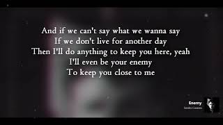 Sandro Cavazza  Enemy  Lyrics [upl. by Adamina457]