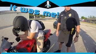 Motorcyclists Turns Himself In For Wheeling Doesnt Get Ticketed [upl. by Illak]