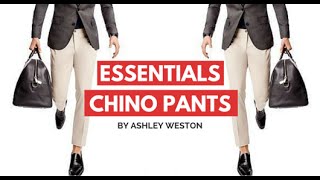 Chino Pants  Mens Wardrobe Essentials  Khakis Chinos Navy Tan Brown [upl. by Trelu715]