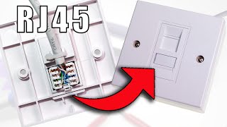 How to Wire Up Ethernet Wall Jacks Cat5e  Cat6  Cat7 keystone jack wiring tutorial [upl. by Naitirb]