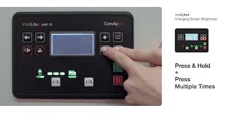 InteliLite4 Controller Changing The Screen Brightness [upl. by Tiena206]