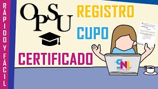 Cómo REGISTRARSE y obtener el CERTIFICADO de PARTICIPACIÓN OPSU [upl. by Golliner]