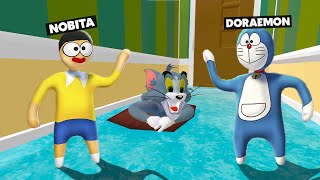 DORAEMON And NOBITA Alone In House With TOM In HFF [upl. by Tyler]