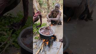 I cant believe lunch hadzabe hunts tribe very Delicious [upl. by Aym]