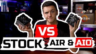 Which type of CPU Cooler to get  Stock vs Air vs AIO [upl. by Waldon400]