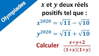 Olympiade de mathématiques ► Exercice 4  Modèle 1 ► 3eme année du collège [upl. by Eelarac]