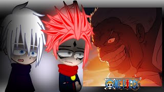 Jujutsu Kaisen React To One Piece  One piece  Gacha react [upl. by Rose]