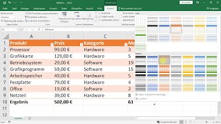 Tabellen erstellen – ExcelTutorial [upl. by Bechler862]