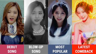 Kpop Girl Group Songs Debut vs Blowup vs Most popular vs Latest [upl. by Akila334]