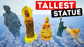 Tallest Statue Size Comparison in 3D [upl. by Svensen]