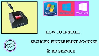 How To Install Secugen Biometric Device In Windows 10  Secugen Biometric Device Installation on PC [upl. by Vtarj]