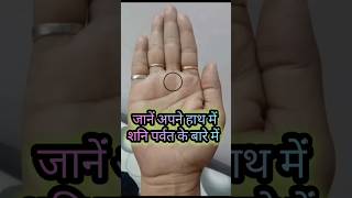 शनि पर्वत  shani parvat  shani mount  shani mount in palmistry  palm reading hindi palmistry [upl. by Sellma]