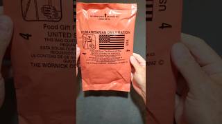 Inside The 2010 Humanitarian Daily Ration MRE Menu 4 shorts [upl. by Eseer]