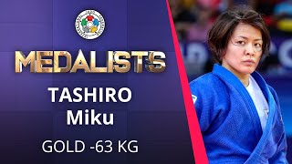 TASHIRO Miku Gold medal Judo Tashkent Grand Slam 2021 [upl. by Idnal]