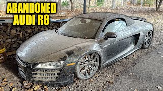 Abandoned Supercar Audi R8  First Wash in Years  Car Detailing Restoration [upl. by Rayle28]