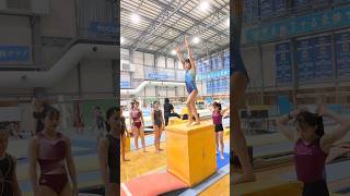 ロイター板をまっすぐ蹴る練習✨ 体操競技 acrobatics 体操 gymnastics gymnast 体操選手 女子選手 gym 楽しむ [upl. by Odele]