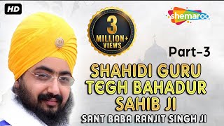 SHAHIDI GURU TEGH BAHADUR SAHIB JI PART 3 SANT BABA RANJIT SINGH JI [upl. by Abell875]