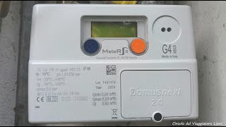 Guida pratica autolettura GAS  contatore digitale uso tasti bluaranciobatteriamatriccontatore [upl. by Ecirahs]