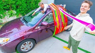 TAPING HIM TO MY CAR ROOF [upl. by Nnav]