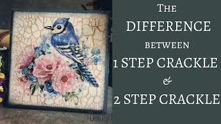 1 amp 2 STEP CRACKLE EXPLAINED  DECOUPAGE FOR BEGINNERS [upl. by Otanutrof85]