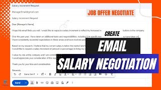 How to Negotiate Salary  Email for Salary Negotiation  Job Offer Negotiation  Rough Book [upl. by Mattheus]