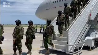 Second contingent of Kenyan police arrive in Haiti [upl. by Hnid]