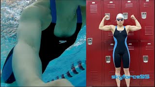 Speedo Womens Power Plus Kneeskin Solid Swimsuit Review [upl. by Noram842]