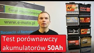 Test akumulatorów rozruchowy 50Ah [upl. by Annairoc737]