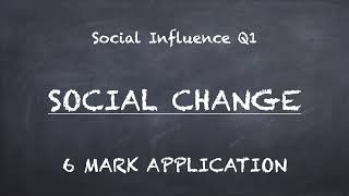 Social Influence Q1 Minority Influence and Social Change [upl. by Rustice]