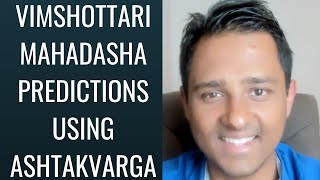 Vimshottari Mahadasha Predictions using Ashtakvarga  Astrology Basics 138 [upl. by Hyacintha]