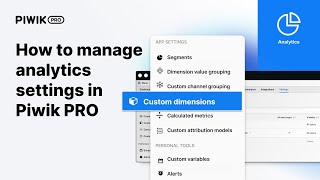 How to manage analytics settings in Piwik PRO [upl. by Carmel382]