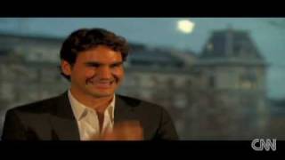 Rogere Federer laughing to death at tv interview [upl. by Garey679]