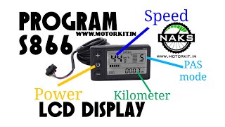 Ebike S866 LCD Display Program Setting and Parameter [upl. by Latouche985]