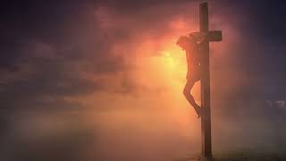 Good Friday Crucifixion Of Jesus Christ On The Cross During Cloudy Red Sunrise Christian Background [upl. by Shull742]