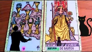 Combinaciones tarot con el SIETE de COPAS  ARCANOS MENORES DE BASTOS Por TARA [upl. by Eizzik]