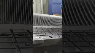 Skived fin heat sinks streametal cnc cncmachine viral viralvideo fy fyp fypage awesome [upl. by Adnolrehs]