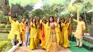 Simple and best Haldi Ceremony 2022  Haldi rasam  Indian wedding  Haldi entry  Bride Puja gupta [upl. by Rugen]