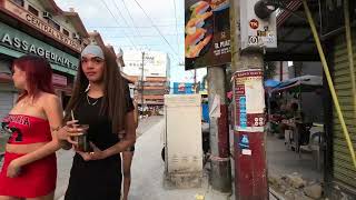 Discovering Angeles City Walking from Local Market to Famous Street with Beautiful Ladies [upl. by Aleek]