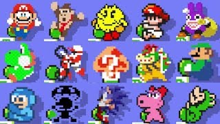 Super Mario Maker  All 153 Characters [upl. by Demakis]