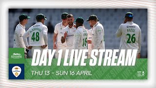 LIVE  Leicestershire v Derbyshire  LVInsurance County Championship  Day One [upl. by Loughlin539]