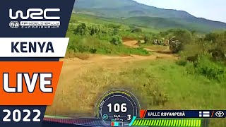 WRC Rally LIVE  Shakedown for WRC Safari Rally Kenya 2022 [upl. by Airamanna]