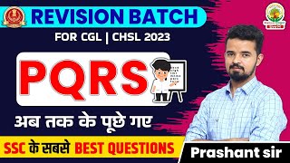 🔴 DAY 22  FREE Revision Batch  PQRS QUESTIONS  English By Prashant Sir ssccgl2023 [upl. by Ahsets]