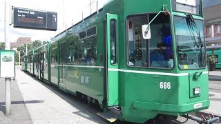 BâleBasel Croisements tramway  Bahnhof SBBSNCF Gare [upl. by Ijat489]