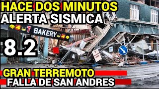 GRAN TERREMOTO EN LA FALLA DE SAN ANDRES 82 ADVIERTE LA USGS Y LA ALERTA SISMICA [upl. by Adigun]