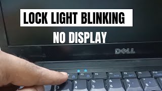 Dell latitude E4300 Laptop Turning On Caps lock Blinking no display Solution  lock light flashing [upl. by Ehcar980]