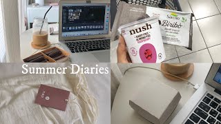 Summer Diaries 。Unboxing Nap 。Grocery Shopping 。يوميات صيفية [upl. by Sharyl708]