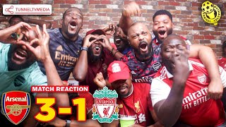 Arsenal 31 Liverpool  Full Fan Reactions  Saka Gabriel  OG  Martinelli Trossard [upl. by Tunnell104]