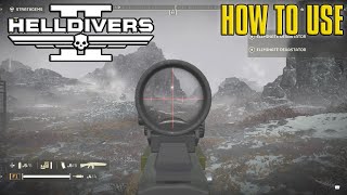 Helldivers 2 How To Use BR14 Adjudicator Marksman Rifle Ultimate Guide [upl. by Suiraj]