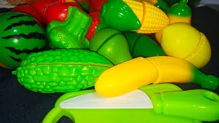 CUTTING FRUIT AND VEGETABLE TOY asmr biral toy trending satisfing [upl. by Lan]